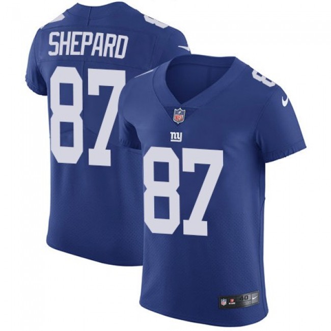 Nike Giants #87 Sterling Shepard Royal Blue Team Color Men's Stitched NFL Vapor Untouchable Elite Jersey