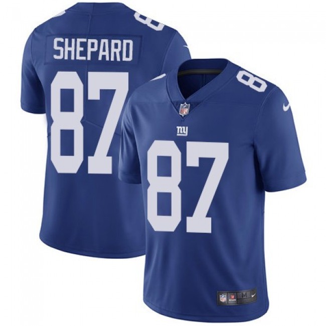 Nike Giants #87 Sterling Shepard Royal Blue Team Color Men's Stitched NFL Vapor Untouchable Limited Jersey