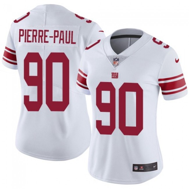 Women's Giants #90 Jason Pierre-Paul White Stitched NFL Vapor Untouchable Limited Jersey