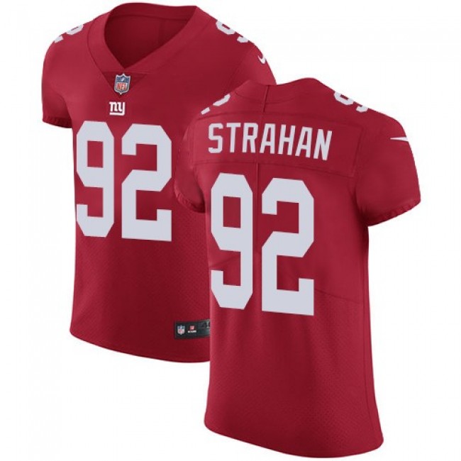 Nike Giants #92 Michael Strahan Red Alternate Men's Stitched NFL Vapor Untouchable Elite Jersey