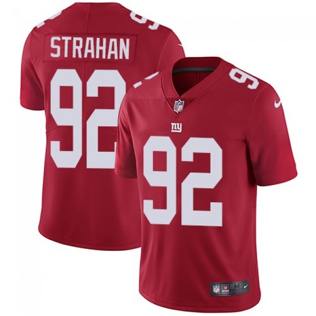 Nike Giants #92 Michael Strahan Red Alternate Men's Stitched NFL Vapor Untouchable Limited Jersey