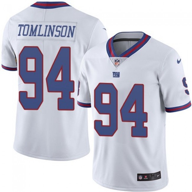 New York Giants #94 Dalvin Tomlinson White Youth Stitched NFL Limited Rush Jersey