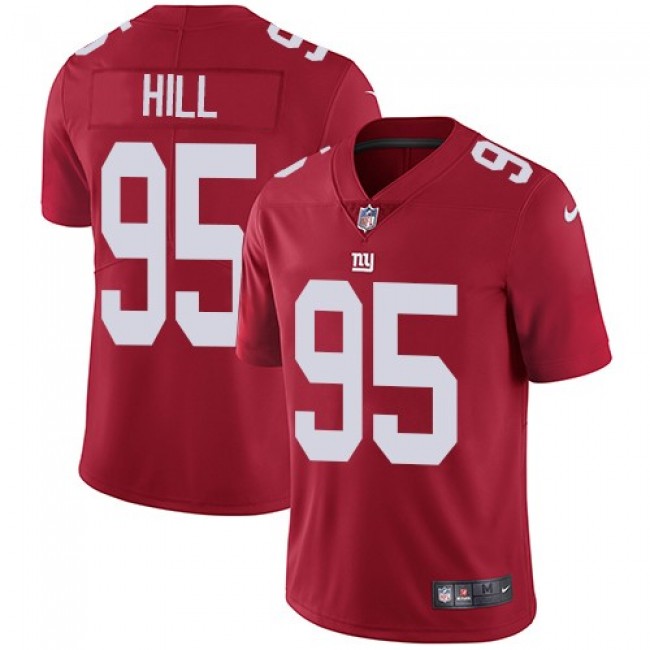 كيف تصنع قنبله Nike New York Giants #95 B.J. Hill Red Alternate Men's Stitched NFL Vapor Untouchable Limited Jersey كيف تصنع قنبله