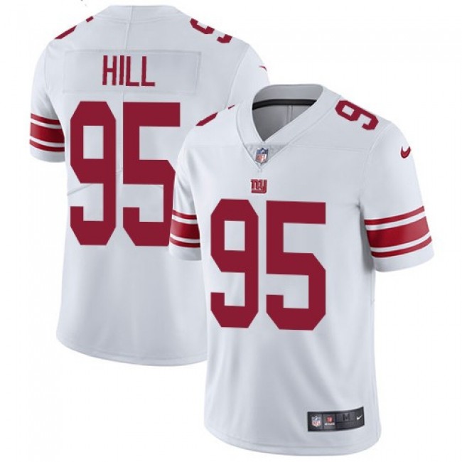 حلمات صناعيه Youth Nike New York Giants 95 B.J. Hill White Stitched NFL Limited Rush Jersey صور قرقاعون