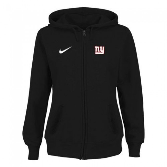 Women's New York Giants Stadium Rally Full Zip Hoodie Black Jersey