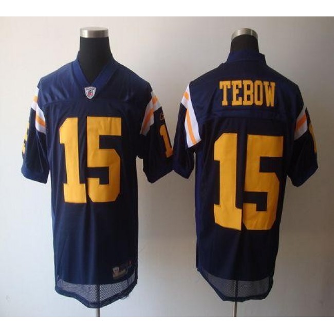 Jets #15 Tim Tebow Blue Alternate Stitched NFL Jersey