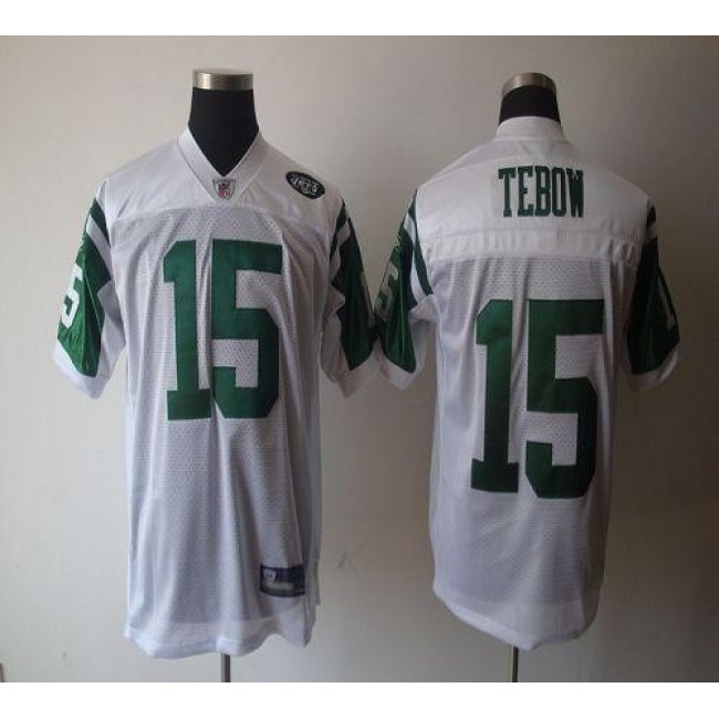 Jets #15 Tim Tebow White Stitched NFL Jersey