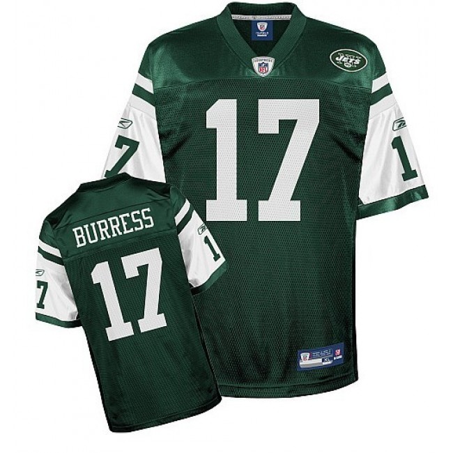 Jets #17 Plaxico Burress Green Stitched NFL Jersey