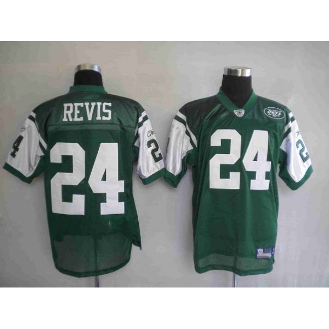 Jets #24 Darrelle Revis Stitched Green NFL Jersey