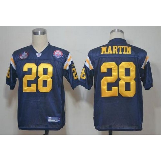 Jets #28 Curtis Martin Dark Blue Hall of Fame 2012 Stitched NFL Jersey