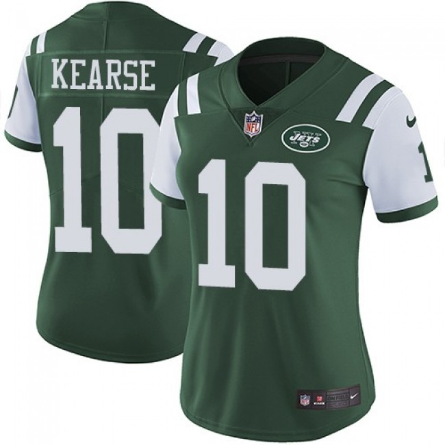 Women's Jets #10 Jermaine Kearse Green Team Color Stitched NFL Vapor Untouchable Limited Jersey