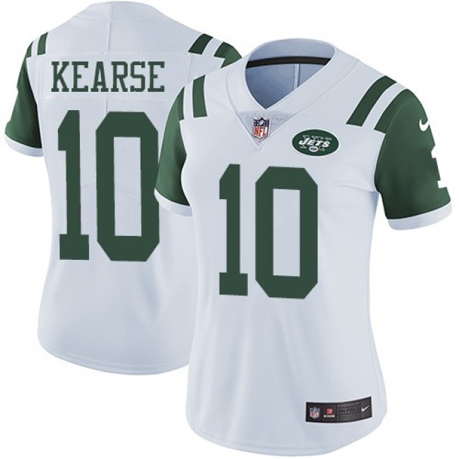 Women's Jets #10 Jermaine Kearse White Stitched NFL Vapor Untouchable Limited Jersey