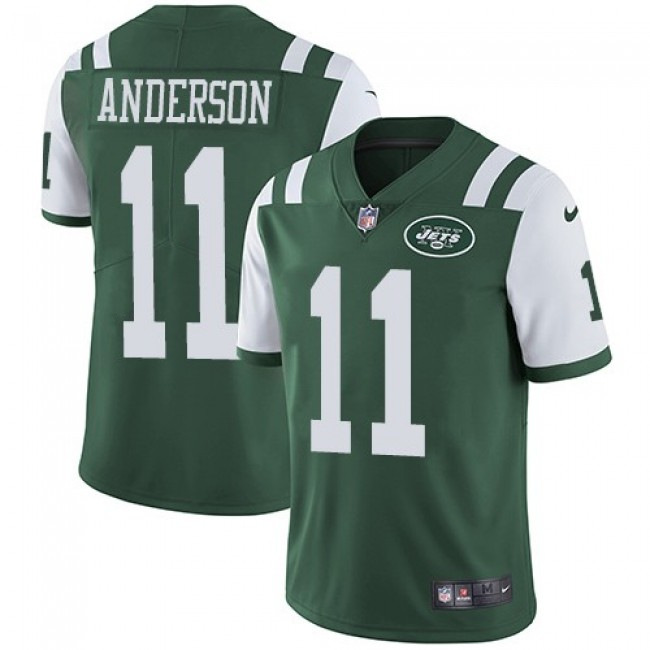 New York Jets #11 Robby Anderson Green Team Color Youth Stitched NFL Vapor Untouchable Limited Jersey