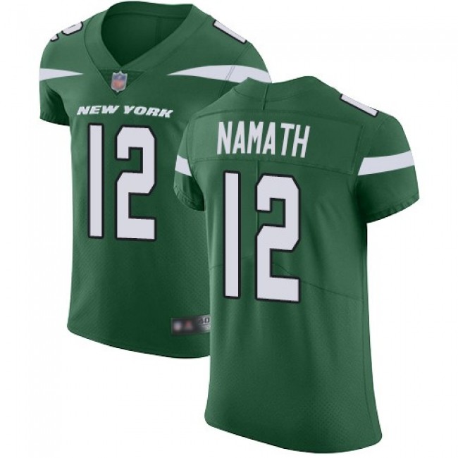 سعر كاميرا كانون  في السعودية Nike Jets #12 Joe Namath Green Team Color Men's Stitched NFL 100th Season Vapor Limited Jersey صور منمنمات