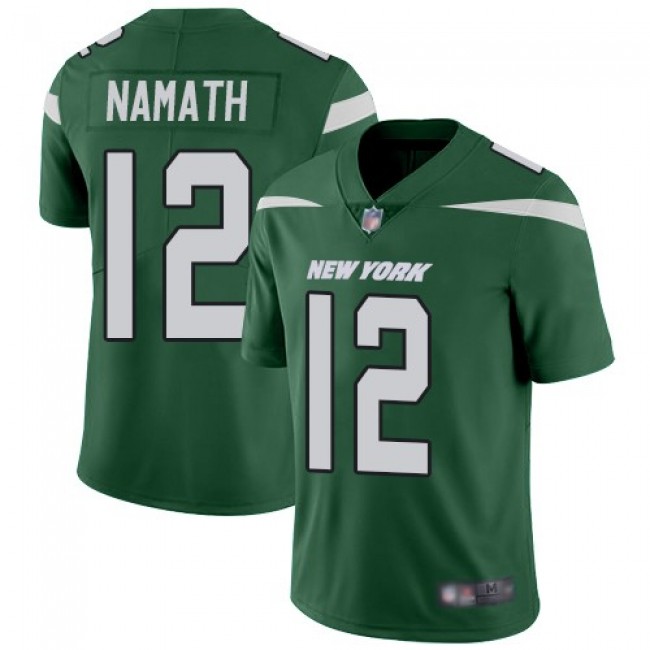 Nike Jets #12 Joe Namath Green Team Color Men's Stitched NFL Vapor Untouchable Limited Jersey