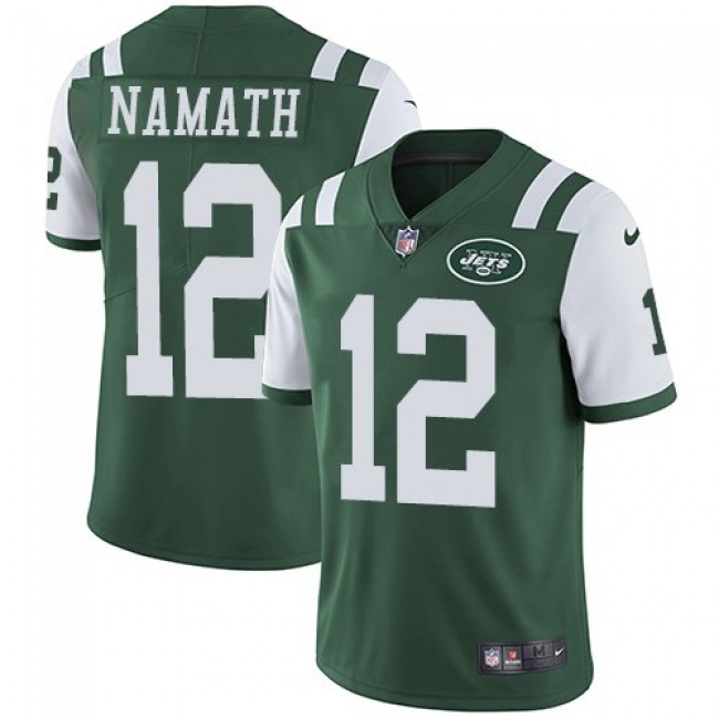 New York Jets #12 Joe Namath Green Team Color Youth Stitched NFL Vapor Untouchable Limited Jersey