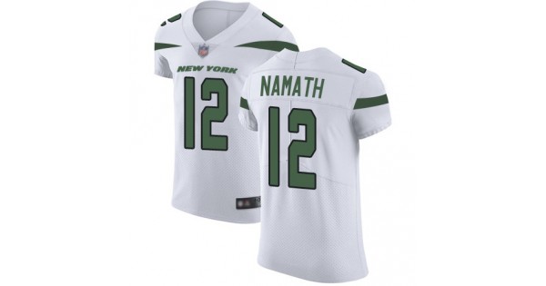 مرز New York Jets #12 Joe Namath White Men's Stitched Football Vapor Untouchable Limited Jersey مرز