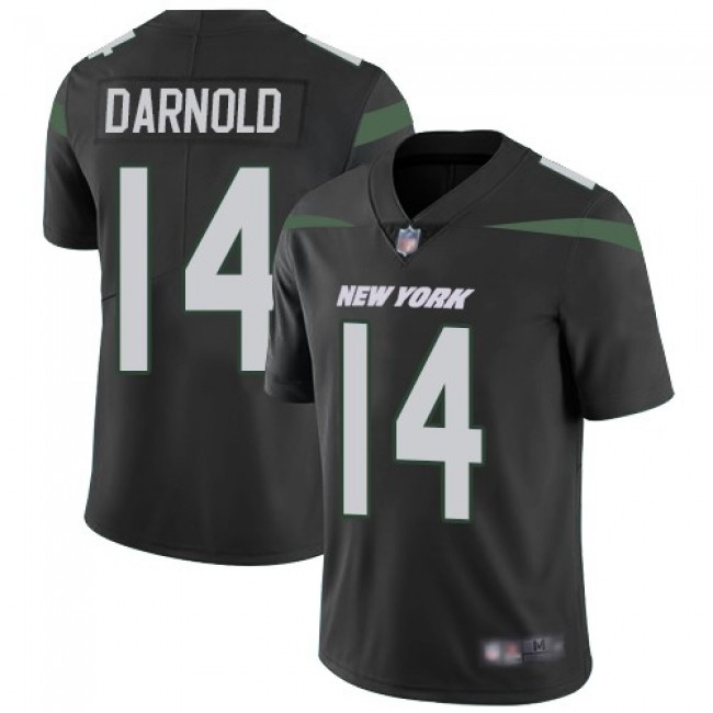 Nike Jets #14 Sam Darnold Black Alternate Men's Stitched NFL Vapor Untouchable Limited Jersey