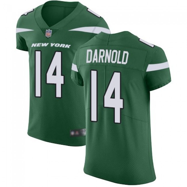 Nike Jets #14 Sam Darnold Green Team Color Men's Stitched NFL Vapor Untouchable Elite Jersey