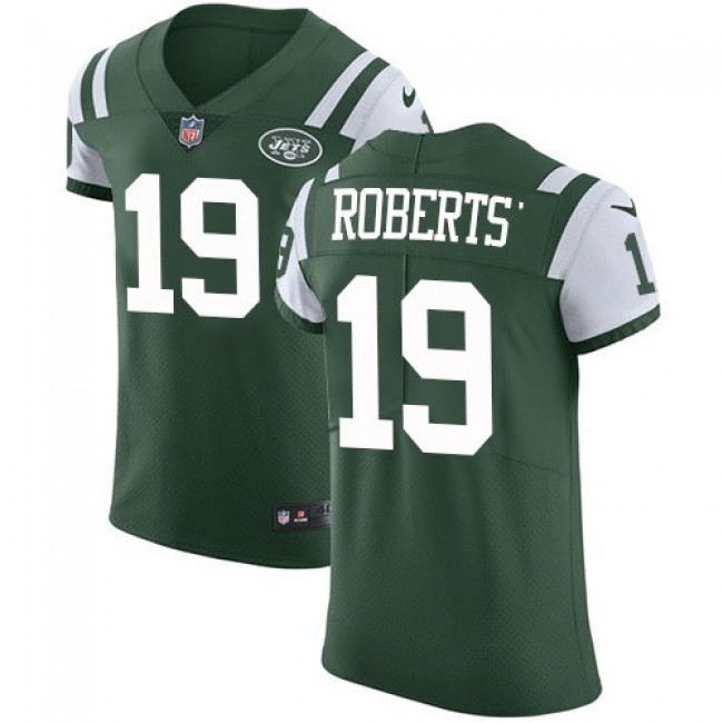 Nike Jets #19 Andre Roberts Green Team Color Men's Stitched NFL Vapor Untouchable Elite Jersey