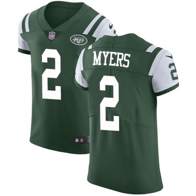 Nike Jets #2 Jason Myers Green Team Color Men's Stitched NFL Vapor Untouchable Elite Jersey