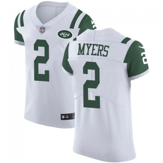 Nike Jets #2 Jason Myers White Men's Stitched NFL Vapor Untouchable Elite Jersey