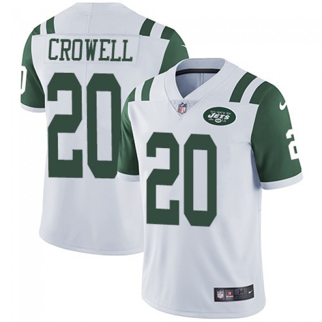 Nike Jets #20 Isaiah Crowell White Men's Stitched NFL Vapor Untouchable Limited Jersey