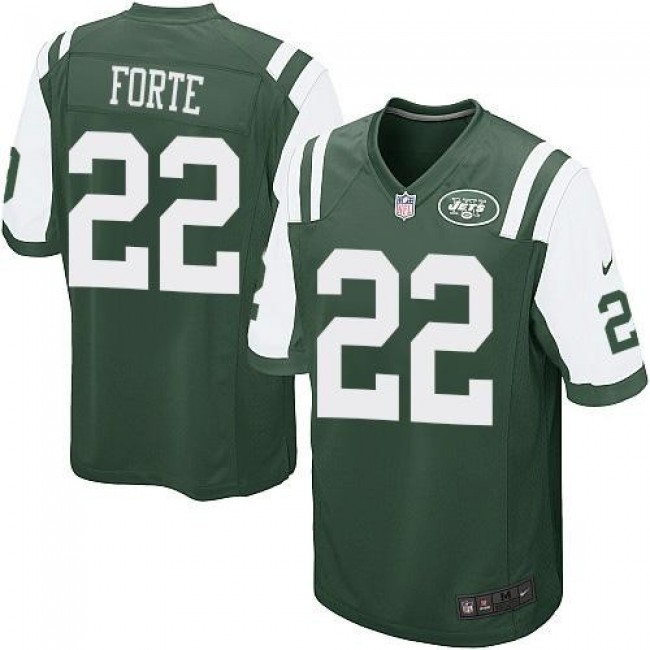 New York Jets #22 Matt Forte Green Team Color Youth Stitched NFL Elite Jersey