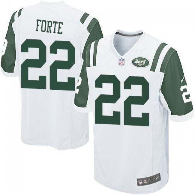 New York Jets #22 Matt Forte White Youth Stitched NFL Elite Jersey