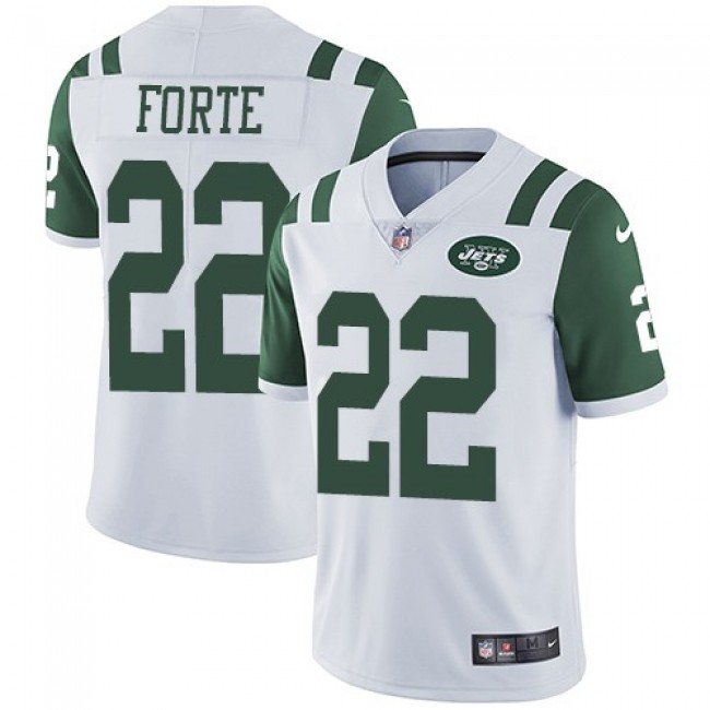 New York Jets #22 Matt Forte White Youth Stitched NFL Vapor Untouchable Limited Jersey