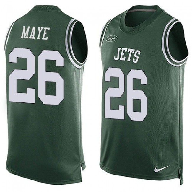 Nike Jets #26 Marcus Maye Green Team Color Men's Stitched NFL Limited Tank Top Jersey