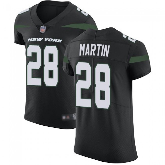Nike Jets #28 Curtis Martin Black Alternate Men's Stitched NFL Vapor Untouchable Elite Jersey