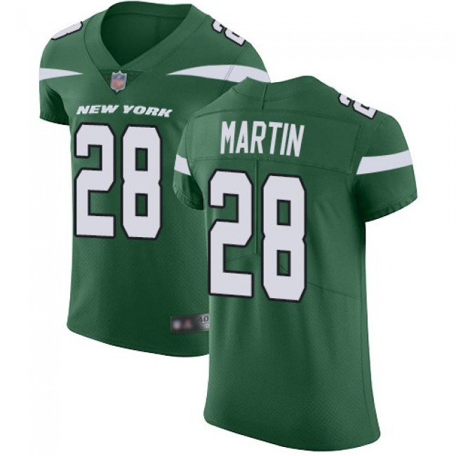 Nike Jets #28 Curtis Martin Green Team Color Men's Stitched NFL Vapor Untouchable Elite Jersey