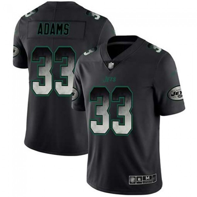 Nike Jets #33 Jamal Adams Black Men's Stitched NFL Vapor Untouchable Limited Smoke Fashion Jersey