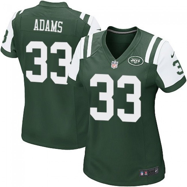 Women's Jets #33 Jamal Adams Green Team Color Stitched NFL Elite Jersey