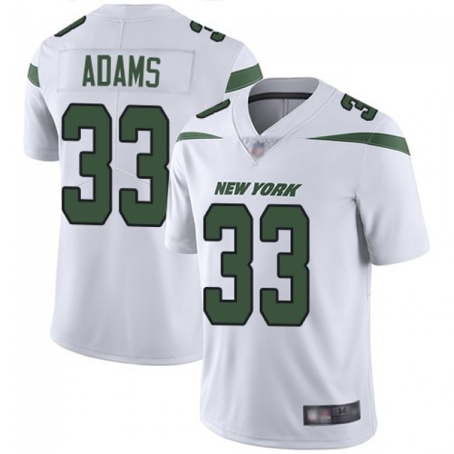 نادي منزلي Nike New York Jets #33 Jamal Adams White Men's Stitched NFL Vapor Untouchable Limited Jersey شعري مايطول
