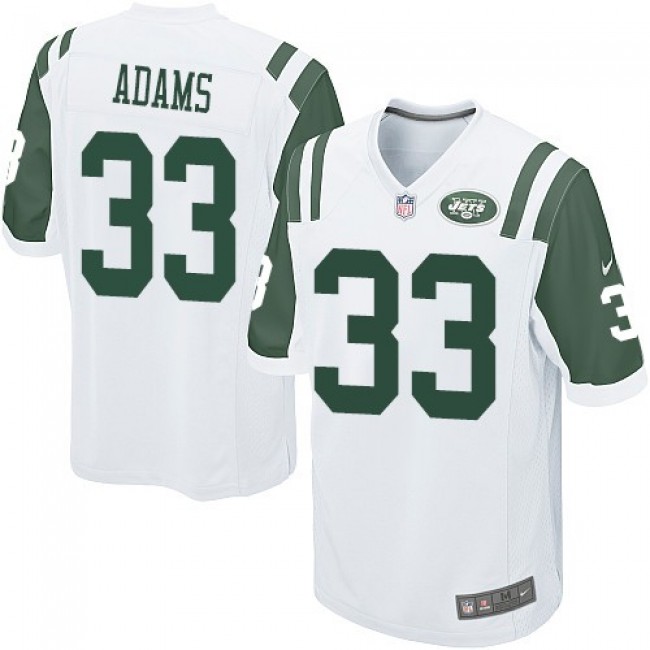 New York Jets #33 Jamal Adams White Youth Stitched NFL Elite Jersey