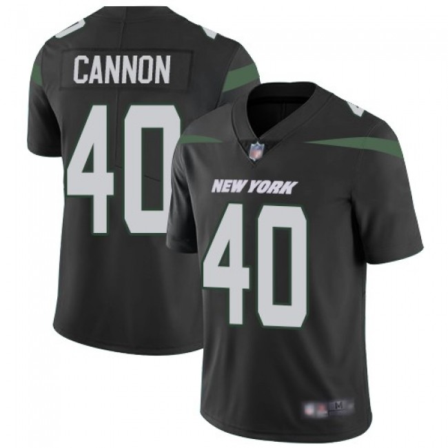 Nike Jets #40 Trenton Cannon Black Alternate Men's Stitched NFL Vapor Untouchable Limited Jersey