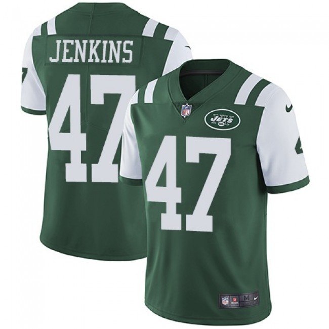 New York Jets #47 Jordan Jenkins Green Team Color Youth Stitched NFL Vapor Untouchable Limited Jersey