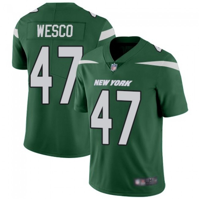 حبة الهيل Jets #47 Trevon Wesco Green Team Color Men's Stitched Football Vapor Untouchable Limited Jersey حبة الهيل