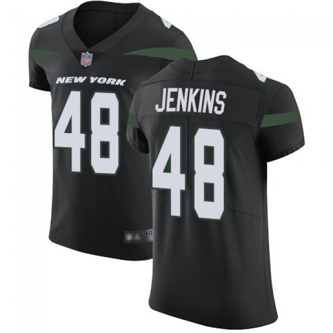Nike Jets #48 Jordan Jenkins Black Alternate Men's Stitched NFL Vapor Untouchable Elite Jersey
