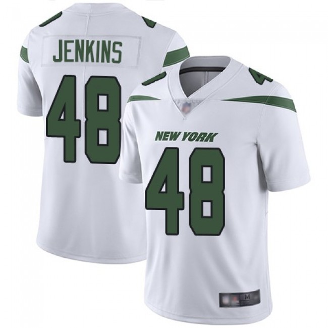 Nike Jets #48 Jordan Jenkins White Men's Stitched NFL Vapor Untouchable Limited Jersey