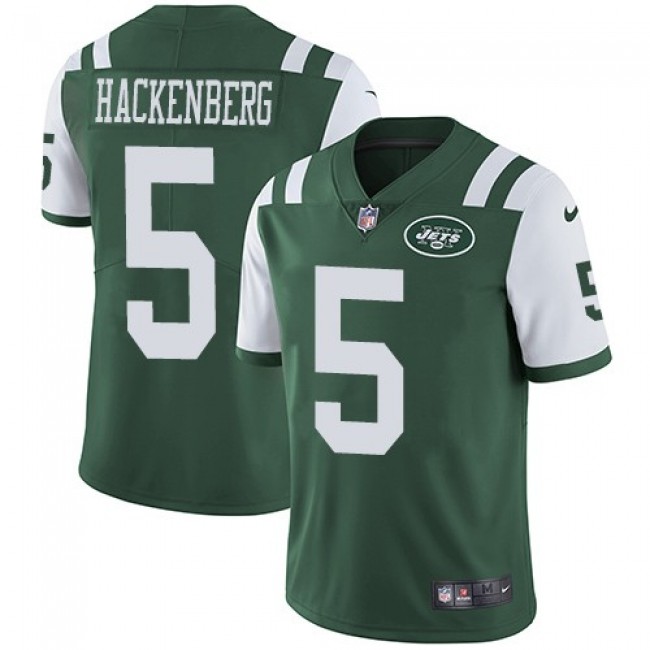 New York Jets #5 Christian Hackenberg Green Team Color Youth Stitched NFL Vapor Untouchable Limited Jersey