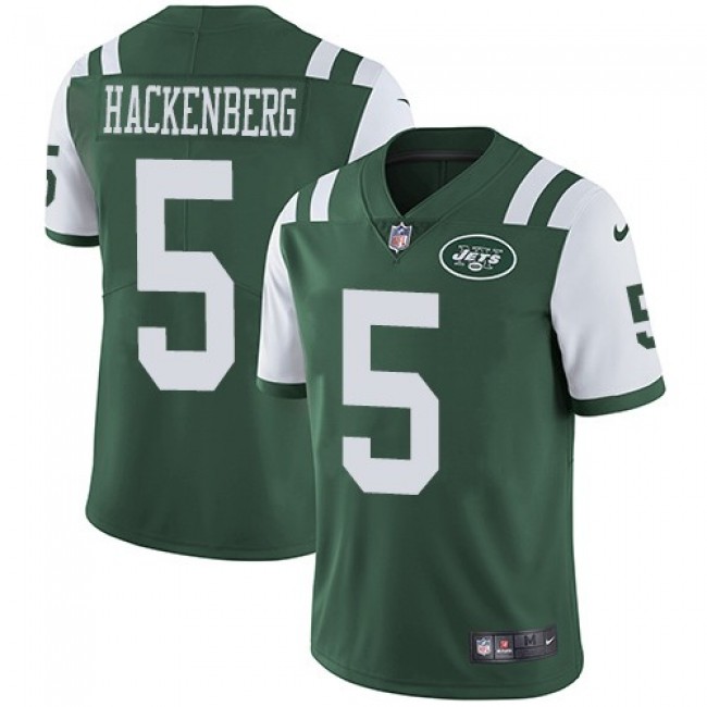 New York Jets #5 Christian Hackenberg Green Team Color Youth Stitched NFL Vapor Untouchable Limited Jersey