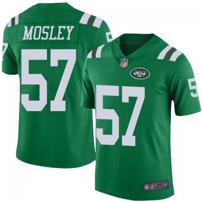 Nike Jets #57 C.J. Mosley Green Men's Stitched NFL Limited Rush Jersey