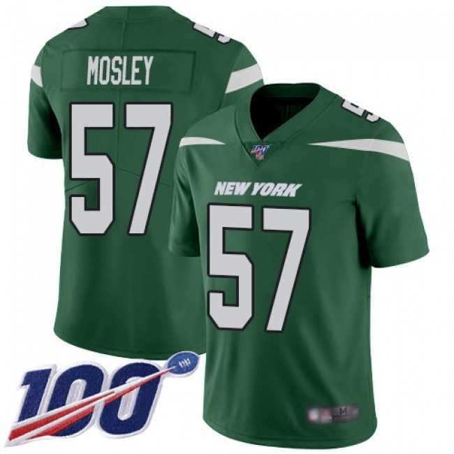 شعار بلاك بينك الجديد Nike Jets #57 C.J. Mosley Green Team Color Women's Stitched NFL 100th Season Vapor Limited Jersey افضل شريحة بيانات في السعودية
