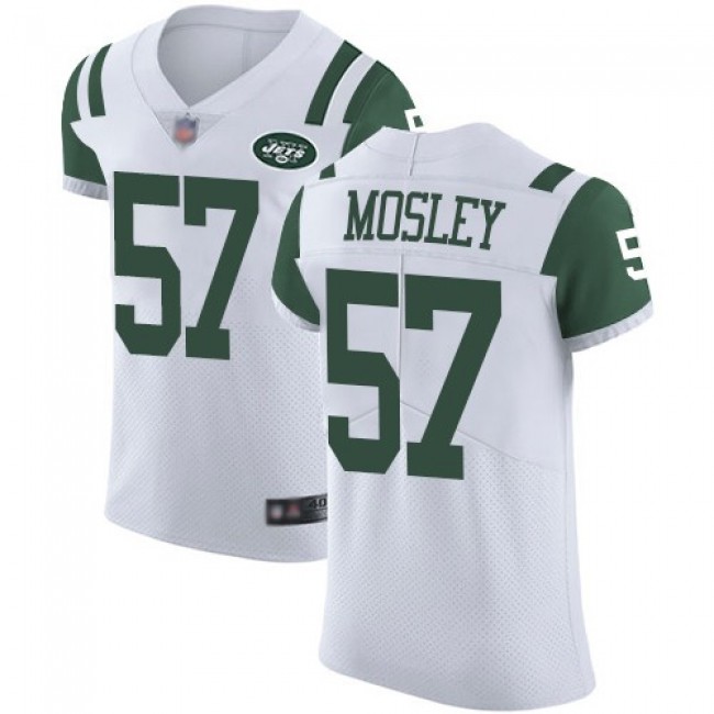 Nike Jets #57 C.J. Mosley White Men's Stitched NFL Vapor Untouchable Elite Jersey