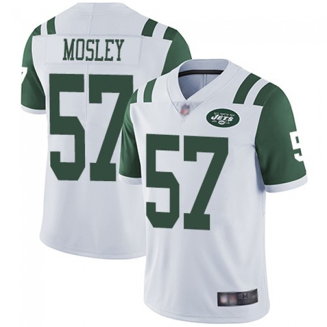 Nike Jets #57 C.J. Mosley White Men's Stitched NFL Vapor Untouchable Limited Jersey