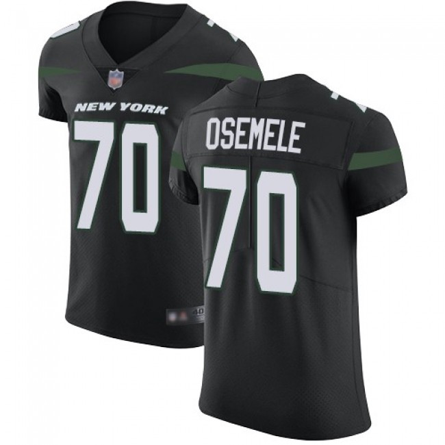 Nike Jets #70 Kelechi Osemele Black Alternate Men's Stitched NFL Vapor Untouchable Elite Jersey