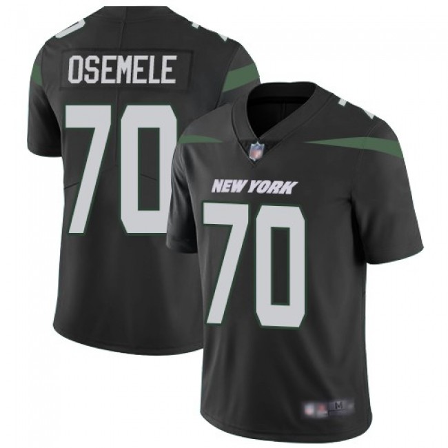 Nike Jets #70 Kelechi Osemele Black Alternate Men's Stitched NFL Vapor Untouchable Limited Jersey